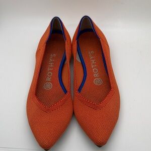Rothy's Vibrant Orange Flats
